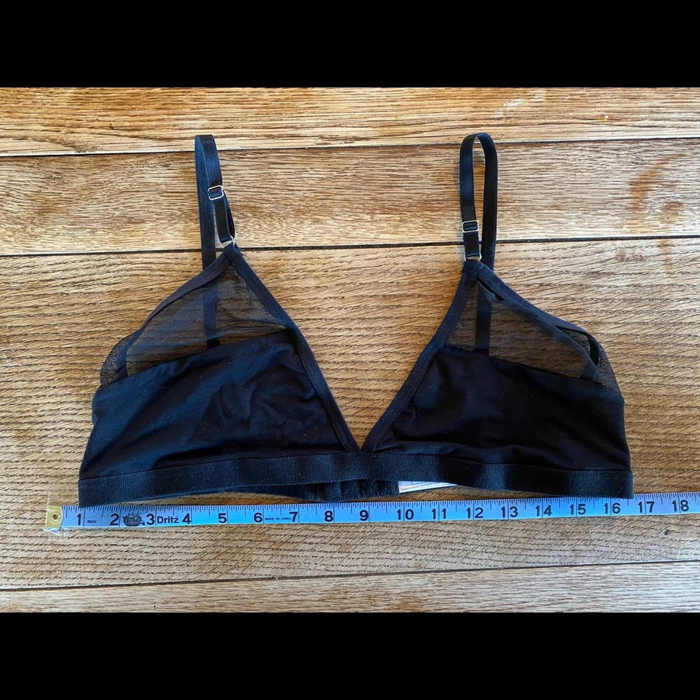Mary Young Black Logan Bralette L